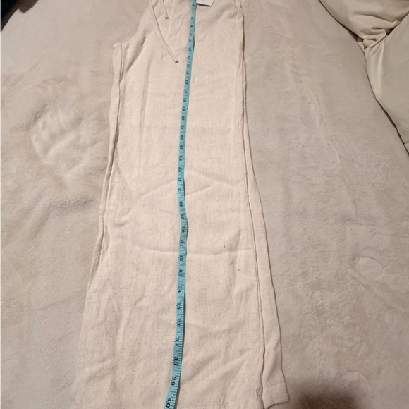 Beige Drawstring Pants - Picture 3 of 6